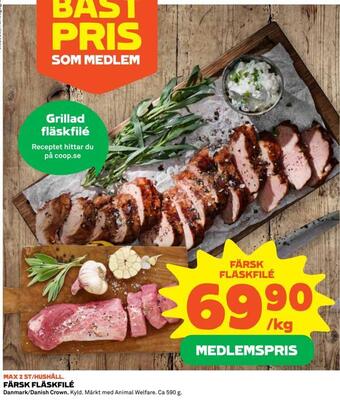Coop Extra Färsk fläskfilé erbjuda