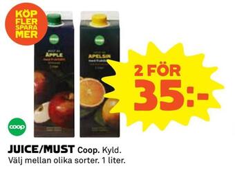 Coop Extra Juice/must erbjuda