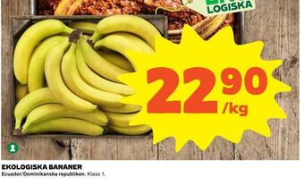 Coop Extra Ekologiska bananer erbjuda