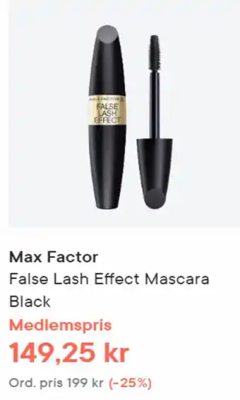 Lyko Max Factor False Lash Effect Mascara Black erbjuda
