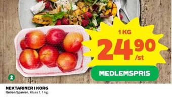 Coop Nektariner i korg erbjuda