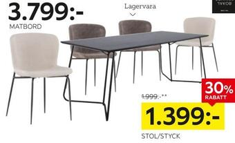 XXXLutz Stol moderno erbjuda