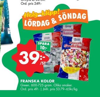 ÖoB Franska kolor erbjuda