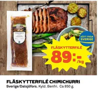 Coop Fläskytterfilé chimichurri erbjuda