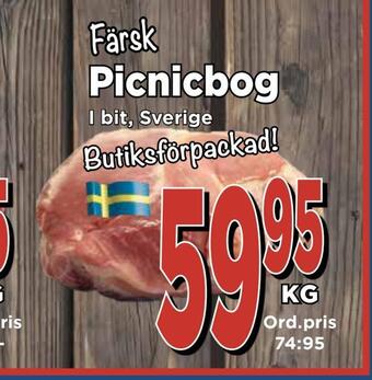 Supergrossen Färsk picnicbog erbjuda
