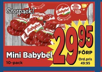 Supergrossen Mini babybel erbjuda