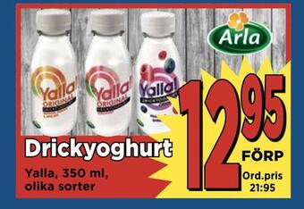 Supergrossen Drickyoghurt erbjuda