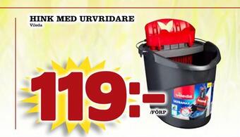 MatArket Hink med urvridare erbjuda