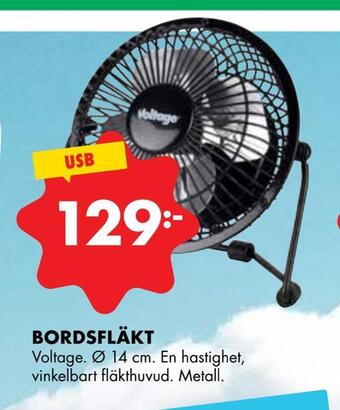 ÖoB Bordsfläkt erbjuda