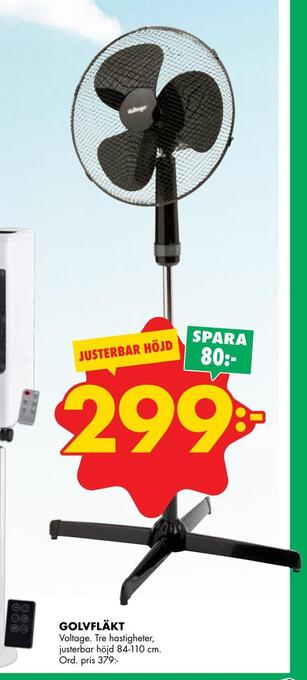 ÖoB Golvfläkt erbjuda