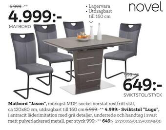 XXXLutz Matbord jason erbjuda