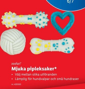 Lidl zoofari Mjuka pipleksaker* erbjuda