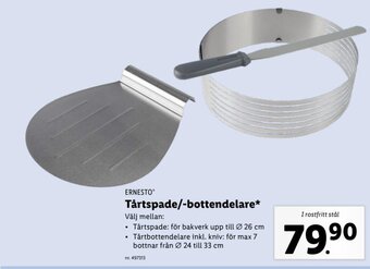 Lidl ERNESTO Tårtspade/-bottendelare* erbjuda