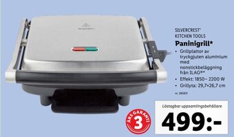 Lidl SILVERCREST KITCHEN TOOLS Paninigrill* erbjuda