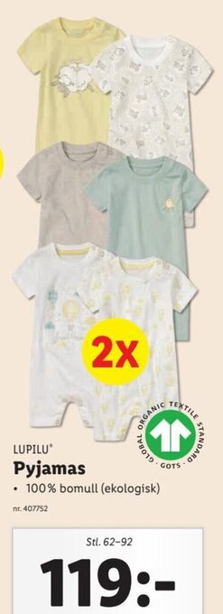Lidl LUPILU Pyjamas erbjuda