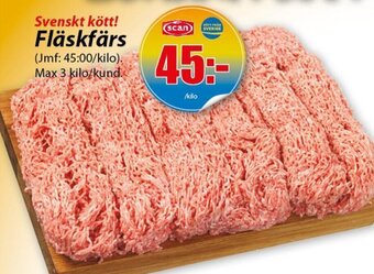 Extra Mjällby Stormarknad Svenskt kött! Fläskfärs erbjuda