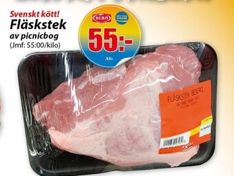 Extra Mjällby Stormarknad Svenskt kött! Fläskstek av picnicbog erbjuda