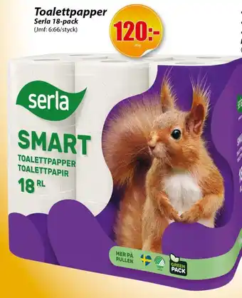 Toalettpapper Serla 18-pack