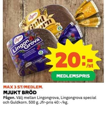 Coop Daglivs MJUKT BRÖD erbjuda