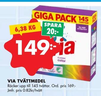 ÖoB Via tvättmedel erbjuda