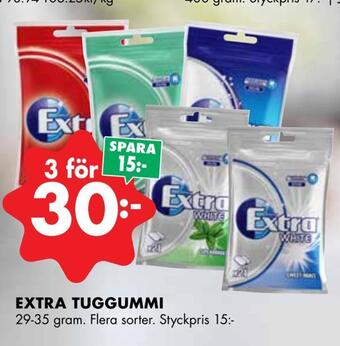 ÖoB Extra tuggummi erbjuda
