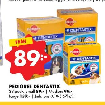 ÖoB Pedigree dentastix erbjuda