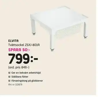 Elon Tvättsockel ZSXJ-801A erbjuda
