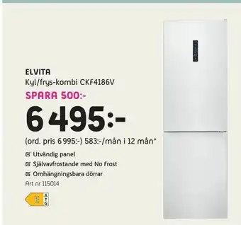 Elon Kyl/frys-kombi CKF4186V erbjuda