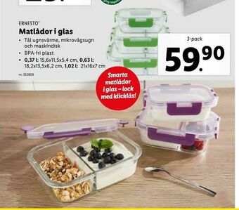 Lidl Matlådor i glas erbjuda
