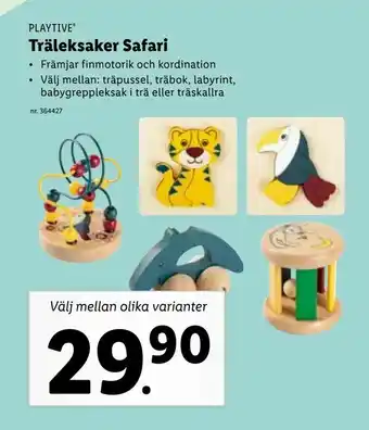 Träleksaker Safari
