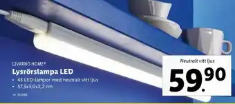 Lidl Lysrörslampa LED erbjuda