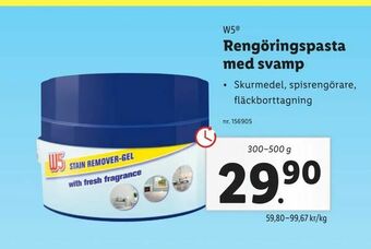 Lidl Rengöringspasta med svamp erbjuda