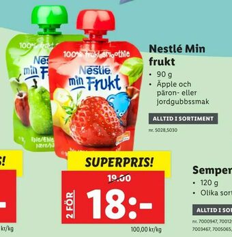 Lidl Nestlé Min frukt erbjuda
