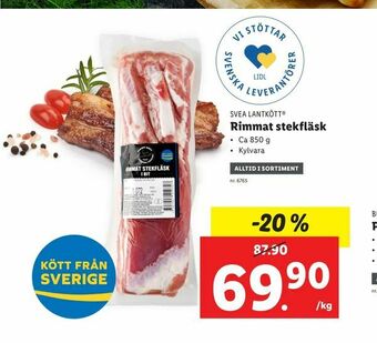 Lidl Rimmat stekfläsk erbjuda