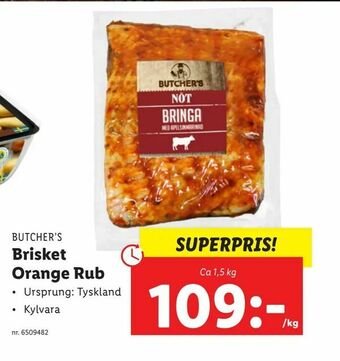 Lidl Brisket Orange Rub erbjuda