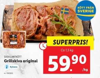 Lidl SVEA LANTKÖTT Grillskiva original erbjuda