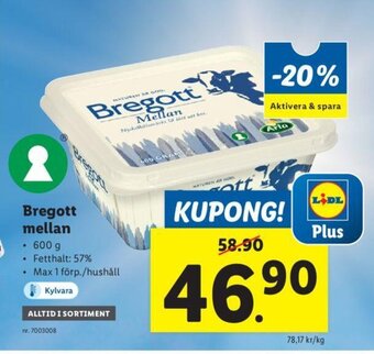 Lidl Bregott mellan erbjuda
