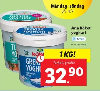 Lidl Arla Köket yoghurt erbjuda