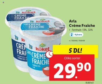 Lidl Arla Créme Fraiche erbjuda
