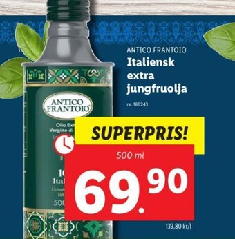 Lidl ANTICO FRANTOIO Italiensk extra jungfruolja erbjuda