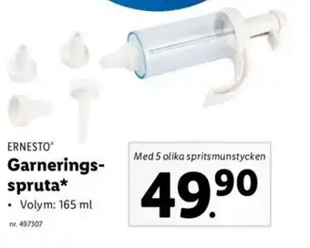 Lidl ERNESTO Garnerings-spruta* erbjuda