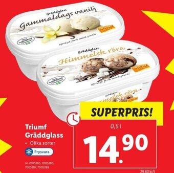 Lidl Triumf Gräddglass erbjuda