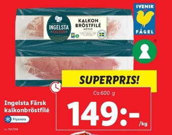 Lidl Ingelsta Färsk kalkonbröstfilé erbjuda