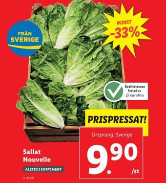 Lidl Sallat Nouvelle erbjuda