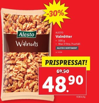 Lidl ALESTO Valnötter erbjuda