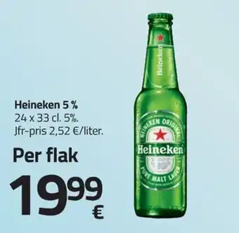 Fleggaard Heineken 5 % erbjuda