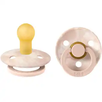 Bibs colour tie dye napp blush ivory 2-pack