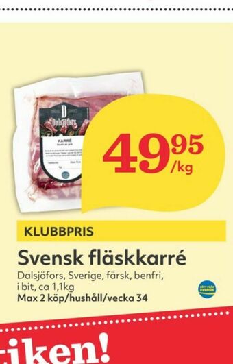 Hemköp Dalsjöfors Karré erbjuda