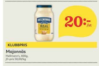 Hemköp Hellmanns Majonnäs erbjuda