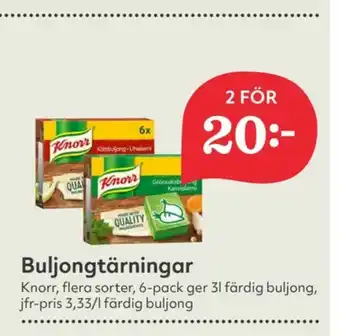 Hemköp Knorr Buljongtärningar erbjuda